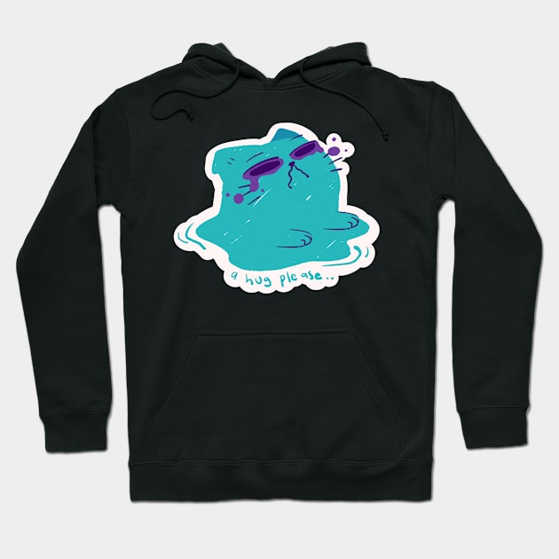 Sad Crying Cat Hoodie by kztokun